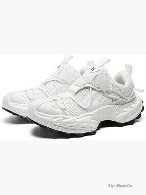 Chunky Platform Sneakers Lightweight Breathable Quick-Lace Toggle Non-Slip